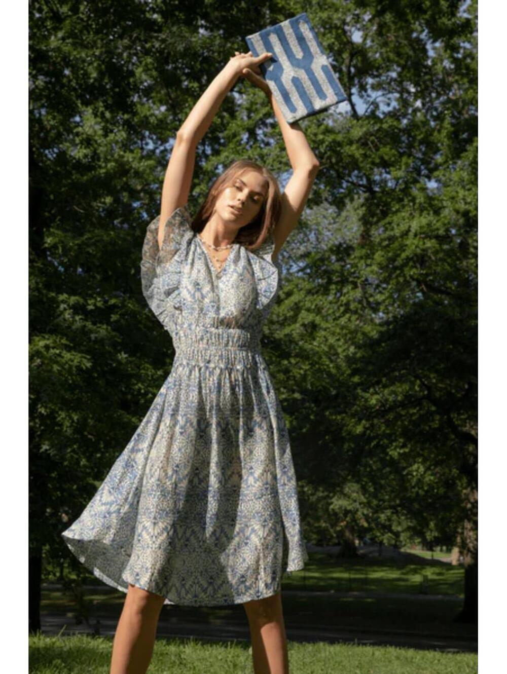 NWT Guadalupe Charlize Paisley Dress Women's Large